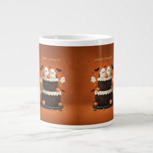 Cute Halloween Ghost A Little Boo Giant Coffee Mug
