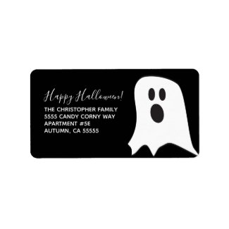 Cute Halloween Ghost Address Label