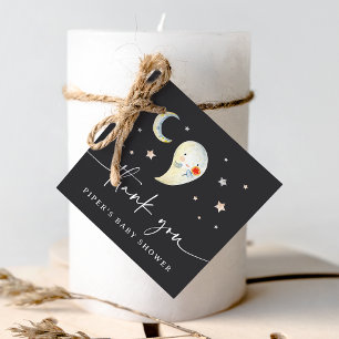 Cute Halloween Ghost Baby Shower Thank You Favor Tags