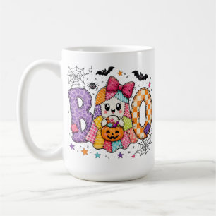 Cute Halloween Ghost BOO Watercolor Kids Sublimati Coffee Mug