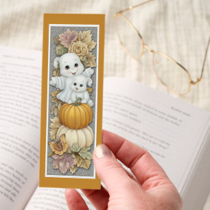 Cute Halloween Ghost Bookmarks