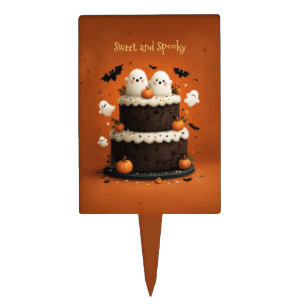 Cute Halloween Ghost Cake Topper