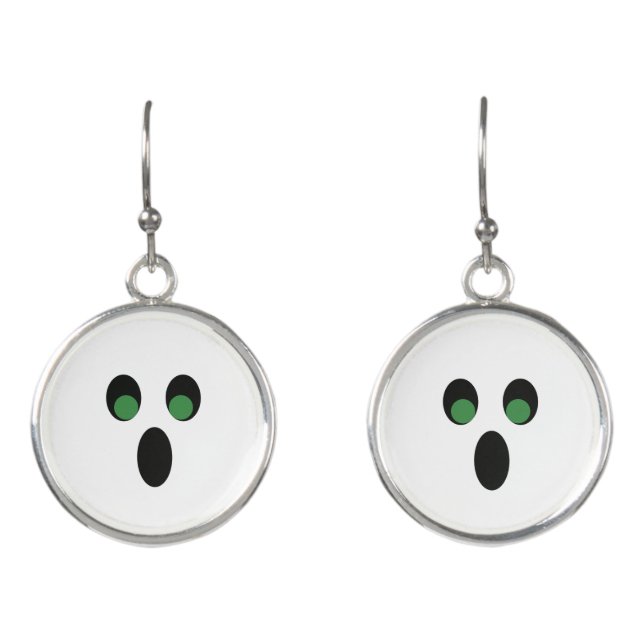 Cute Halloween Ghost Earrings (Front)