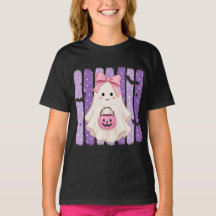 Cute Halloween Ghost Girls T-Shirt