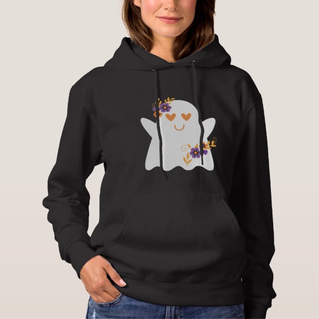 Cute halloween Ghost Hoodie (Front)