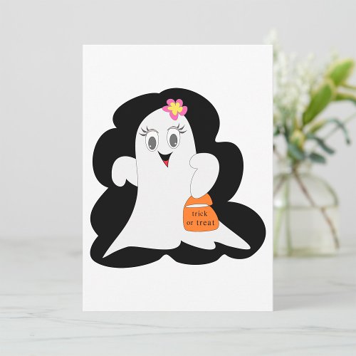 Cute Halloween Ghost Invitations
