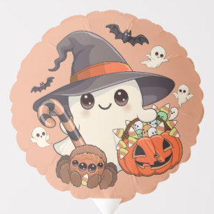 Cute Halloween Ghost Kawaii Style Balloon