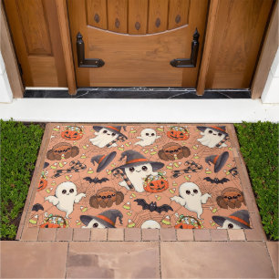 Cute Halloween Ghost Kawaii Style Doormat