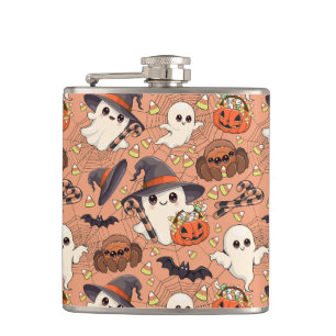 Cute Halloween Ghost Kawaii Style Flask