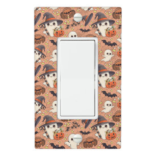Cute Halloween Ghost Kawaii Style Light Switch Cover