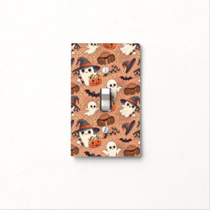 Cute Halloween Ghost Kawaii Style Light Switch Cover