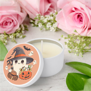 Cute Halloween Ghost Kawaii Style Mini Candle Favors