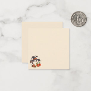 Cute Halloween Ghost Kawaii Style Note Card