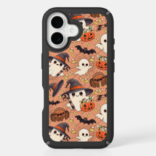 Cute Halloween Ghost Kawaii Style iPhone 16 Case