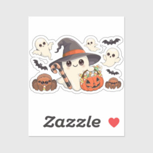 Cute Halloween Ghost Kawaii Style Sticker
