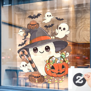 Cute Halloween Ghost Kawaii Style Window Cling