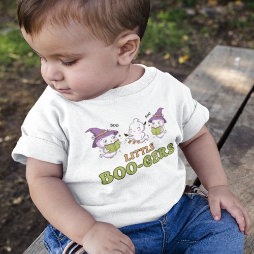 Cute Halloween Ghost Little Boo_gers Funny  Toddler T_shirt