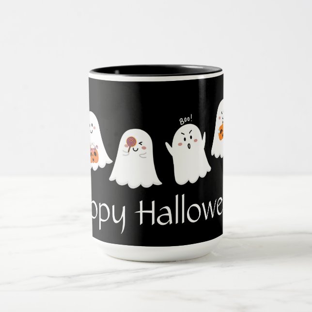 Cute Halloween Ghost Mug (Center)