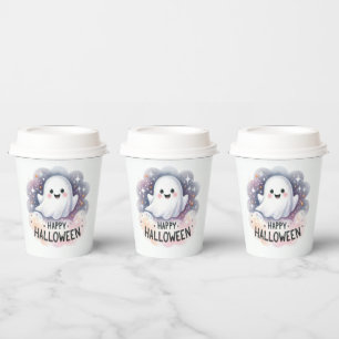 Cute Halloween Ghost Paper Cups