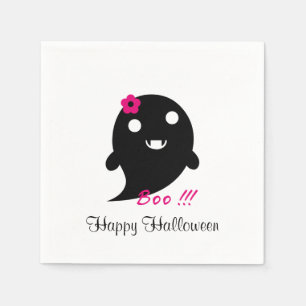 Cute Halloween Ghost Paper Napkins