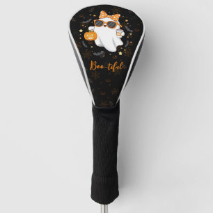 Cute Halloween Ghost Pumpkin Spice Personalized Golf Head Cover