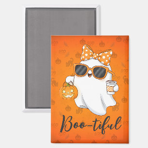 Cute Halloween Ghost Pumpkin Spice Personalized Magnet