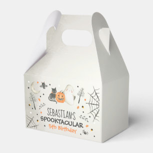 Cute Halloween Ghost Spooktacular Birthday Decor Favor Boxes