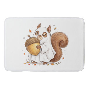Cute Halloween Ghost Squirrel Custom Favor Classic Bath Mat