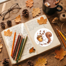 Cute Halloween Ghost Squirrel Custom Favor Classic