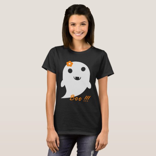 Cute Halloween Ghost T_Shirt