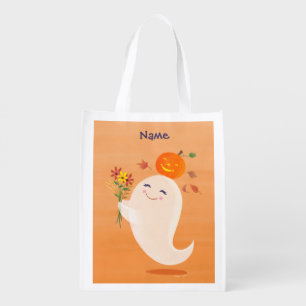 Cute Halloween Ghost Trick Or Treat Candy Bag