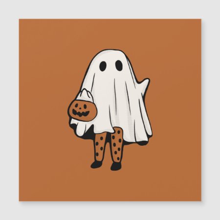 Cute Halloween Ghost With Stockings Halloween Invi Magnetic Invitation