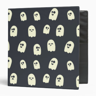 Cute Halloween Ghosts 3 Ring Binder