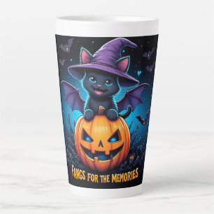Cute Halloween Ghosts And Bats Gift Ideas Latte Mug