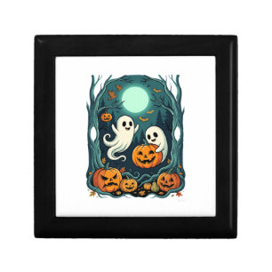 Cute Halloween Ghosts and Jack O Lantern Forest (2 Gift Box