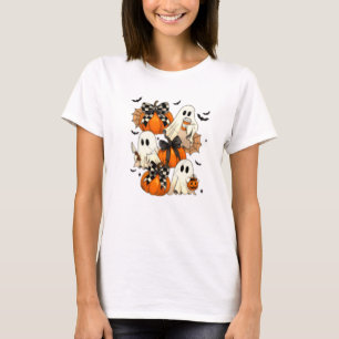 Cute Halloween Ghosts and Pumpkins T-Shirt