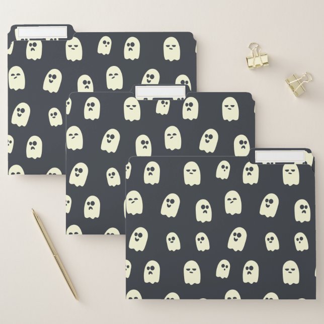 Cute Halloween Ghosts File Folder (Set)