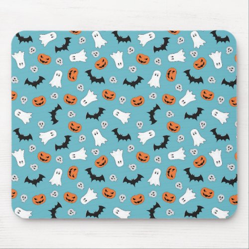 Cute Halloween Ghosts Pumpkins Skulls Bats  Mouse Pad