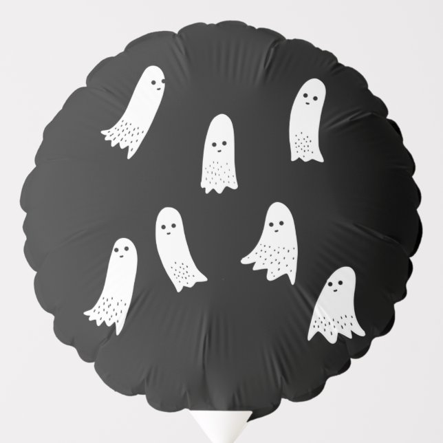 Cute Halloween Ghosts Scandi Spooky Design      Balloon (Front)