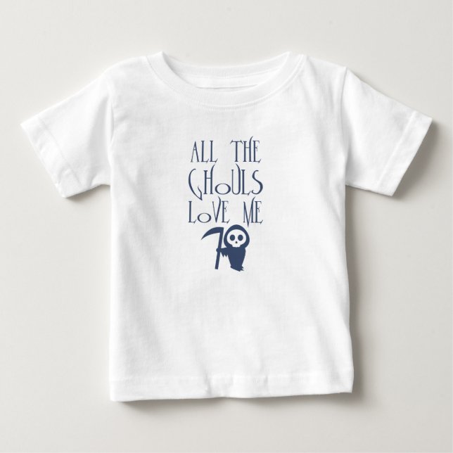Cute Halloween Ghouls Baby T-Shirt (Front)