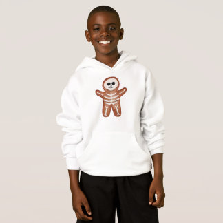 Cute Halloween Gingerbread Skeleton Cookie Hoodie