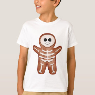 Cute Halloween Gingerbread Skeleton Cookie T-Shirt