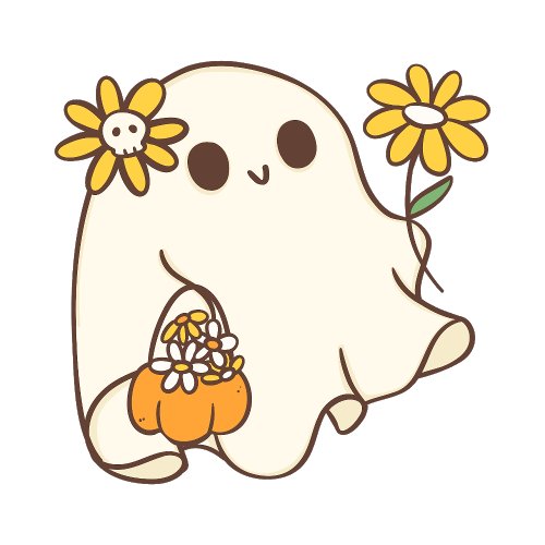 Cute Halloween Girly Ghost Tote Bag