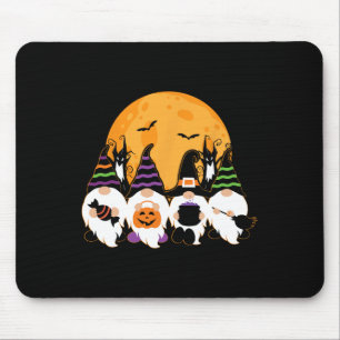 Cute Halloween Gnome Spooky Gardening Trick Or Tre Mouse Pad