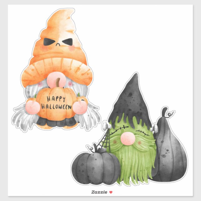 Cute Halloween Gnome Sticker (Sheet)