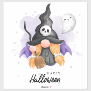 Cute Halloween Gnome Sticker