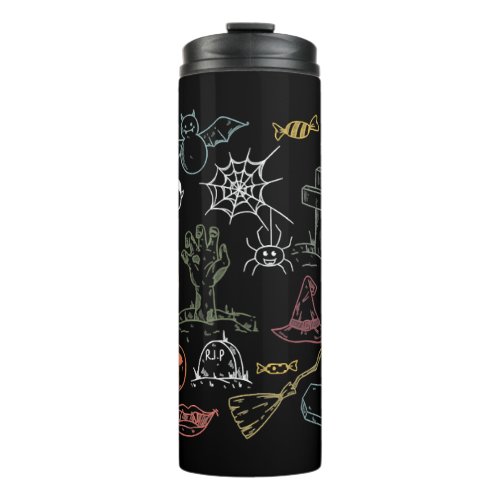 Cute Halloween Halloween Boo Pumpkin Thermal Tumbler