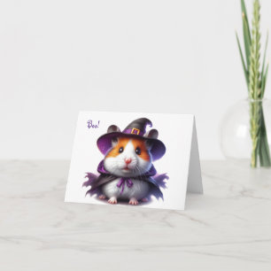 Cute Halloween Hamster Greeting Card