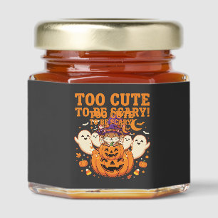 Cute Halloween Hamster Pumpkin Ghost Design_1 Honey Jar Favors