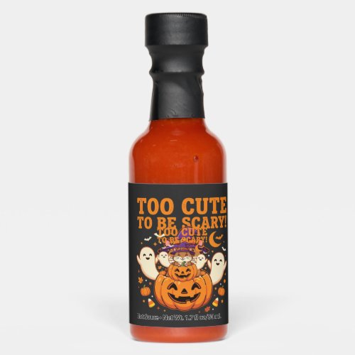 Cute Halloween Hamster Pumpkin Ghost Design_1 Hot Sauces